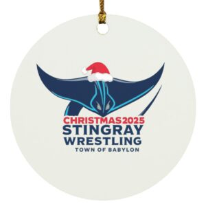 Stingray Christmas 2025 Circle Ornament